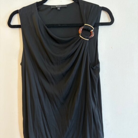 Gucci Asymmetrical Tortoise Shell Accent Top, Size M - Picture 3 of 7